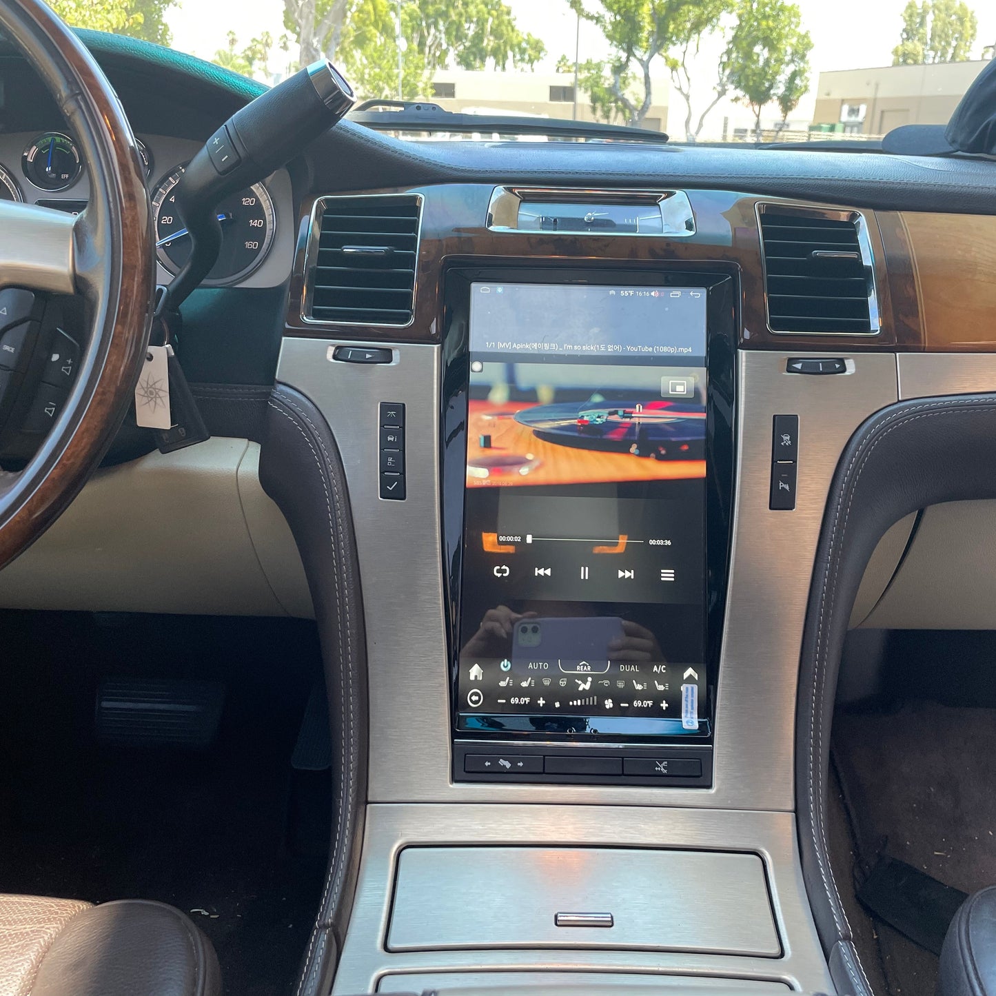 13.6" Android 12/13 VERTICAL SCREEN Navigation Radio for Cadillac Escalade 2007 - 2014