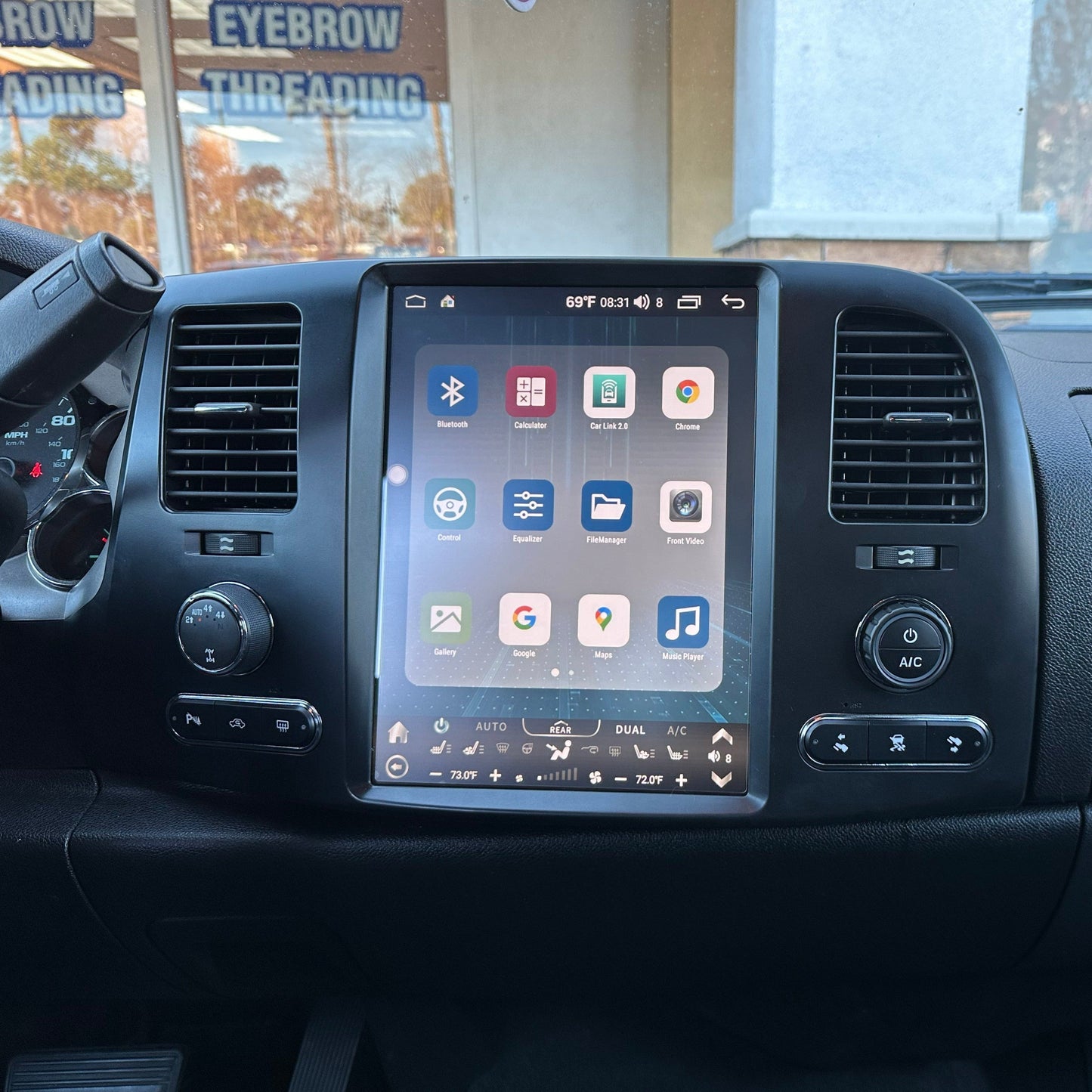 12.1” Android 12 fast boot Vertical Screen Navigation Radio for Chevrolet Silverado GMC Sierra 2007 - 2013
