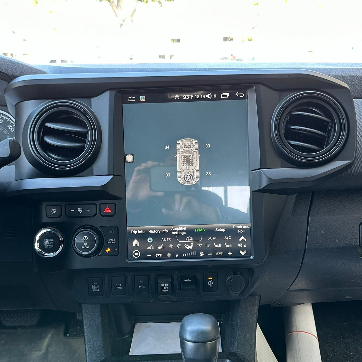 SC7870/Qualcomm6125 12.1” Android 13 fast boot Vertical Screen Navigation Radio for Toyota Tacoma 2016 - 2023 | Phoenix Automotive