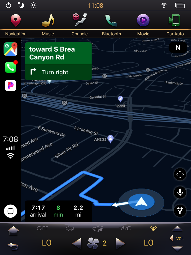 Built-in CarPlay and Android Auto for PX6 Six-core vertical screen head units
