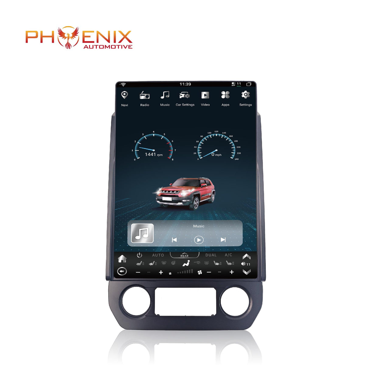 14.5” Android 14 Vertical Screen Navigation Radio for Ford F-150 F-250 F-350 F-450 F-550 2015-2020 Expedition 2018 - 2021