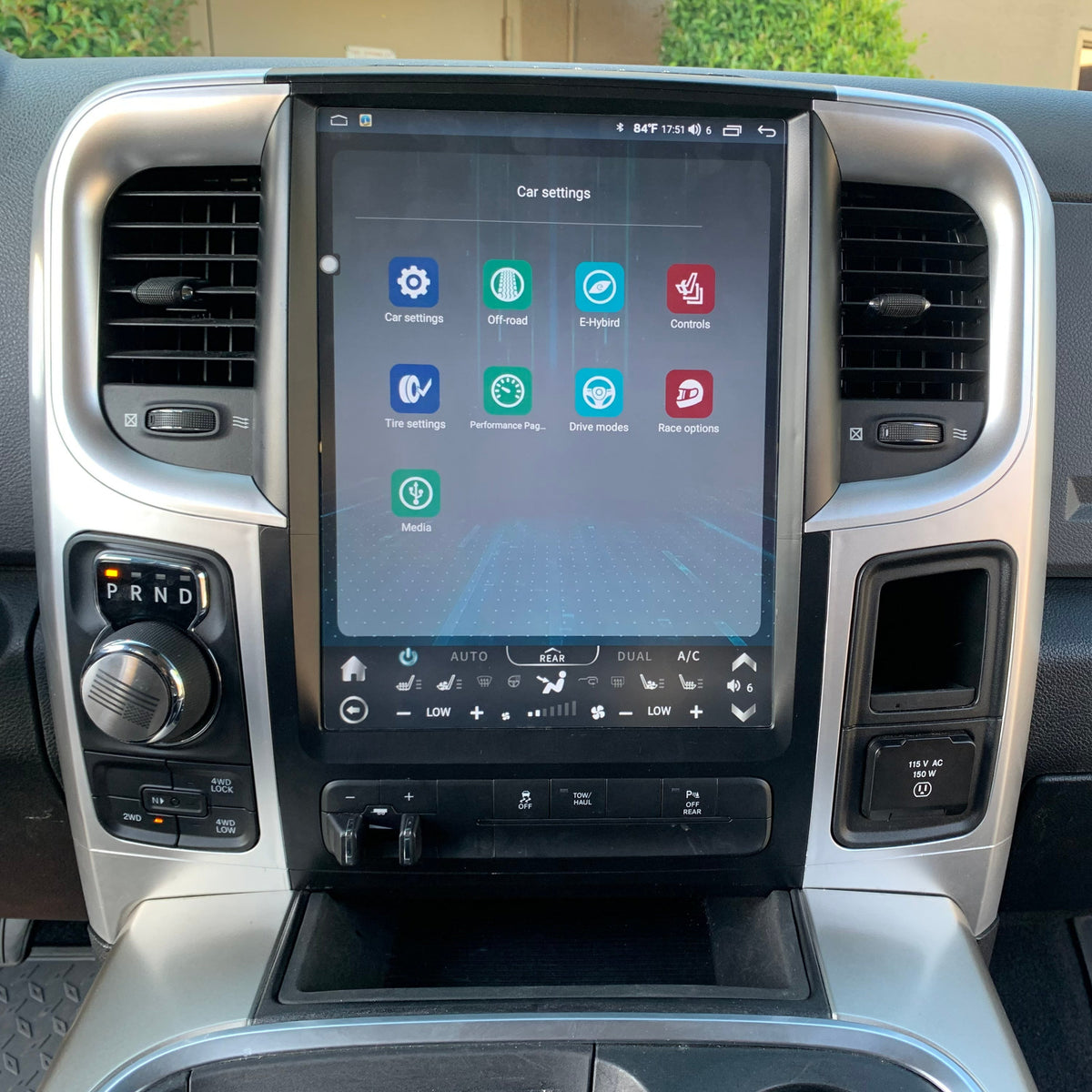 12.1“ / 13" Android 13/14 Fast boot Vertical Screen Navi Radio for Dodge Ram 2009 - 2018