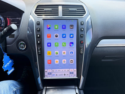 13.6" VERTICAL SCREEN ANDROID 13/14 Fast boot NAVIGATION RADIO FOR FORD EXPLORER 2011-2019