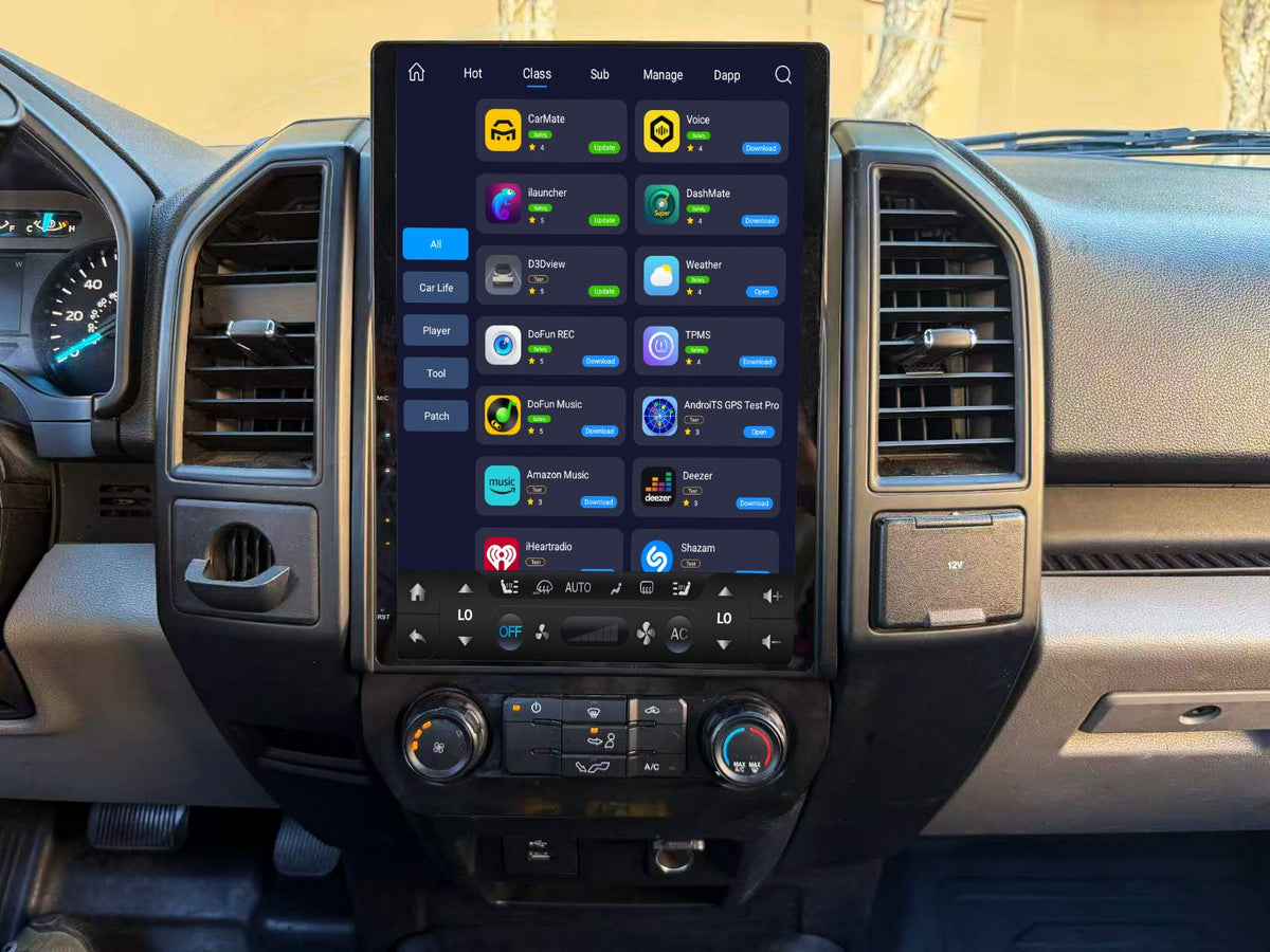 14.5” Android 14 Vertical Screen Navigation Radio for Ford F-150 F-250 F-350 F-450 F-550 2015-2020 Expedition 2018 - 2021
