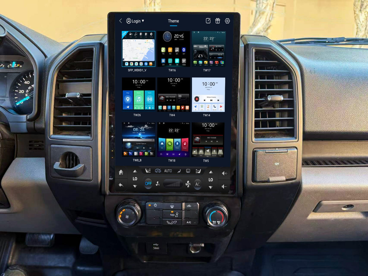 14.5” Android 14 Vertical Screen Navigation Radio for Ford F-150 F-250 F-350 F-450 F-550 2015-2020 Expedition 2018 - 2021