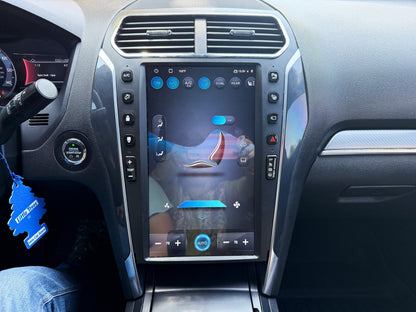 13.6" VERTICAL SCREEN ANDROID 13/14 Fast boot NAVIGATION RADIO FOR FORD EXPLORER 2011-2019