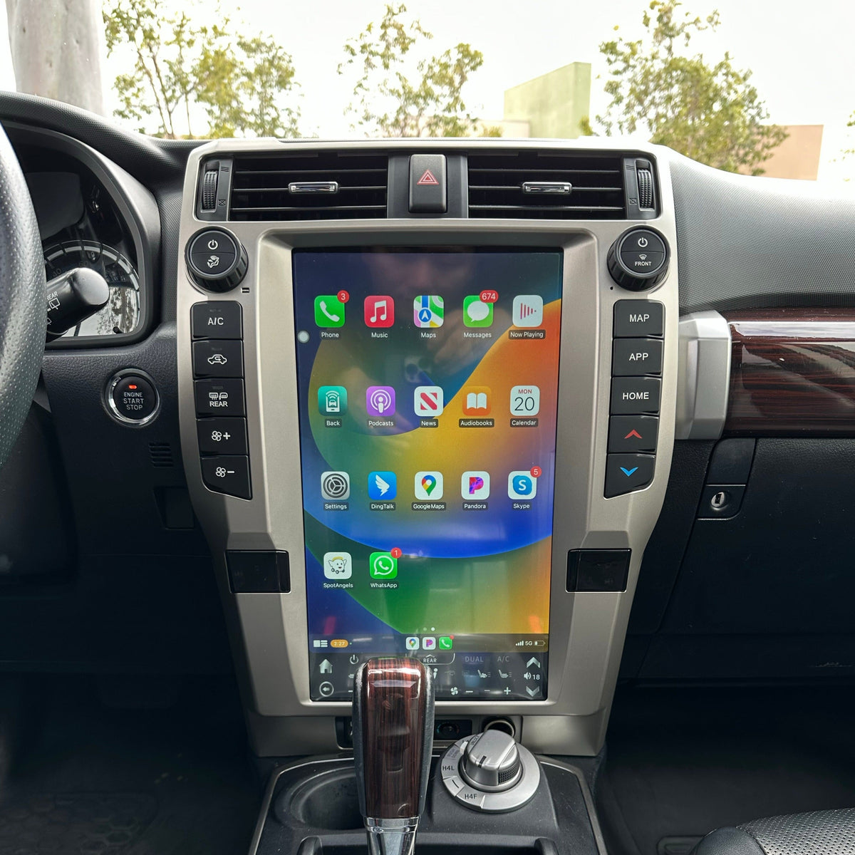 [SC7870/Qualcomm6125] 16" Vertical Screen Android 12/13 fast boot Navi Radio for Toyota 4Runner 2010 - 2023 | Phoenix Automotive