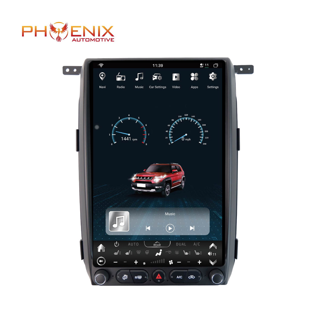 12.1/14.5” Android 13/14 Vertical Screen Navigation Radio for Ford F-150 2009 - 2012