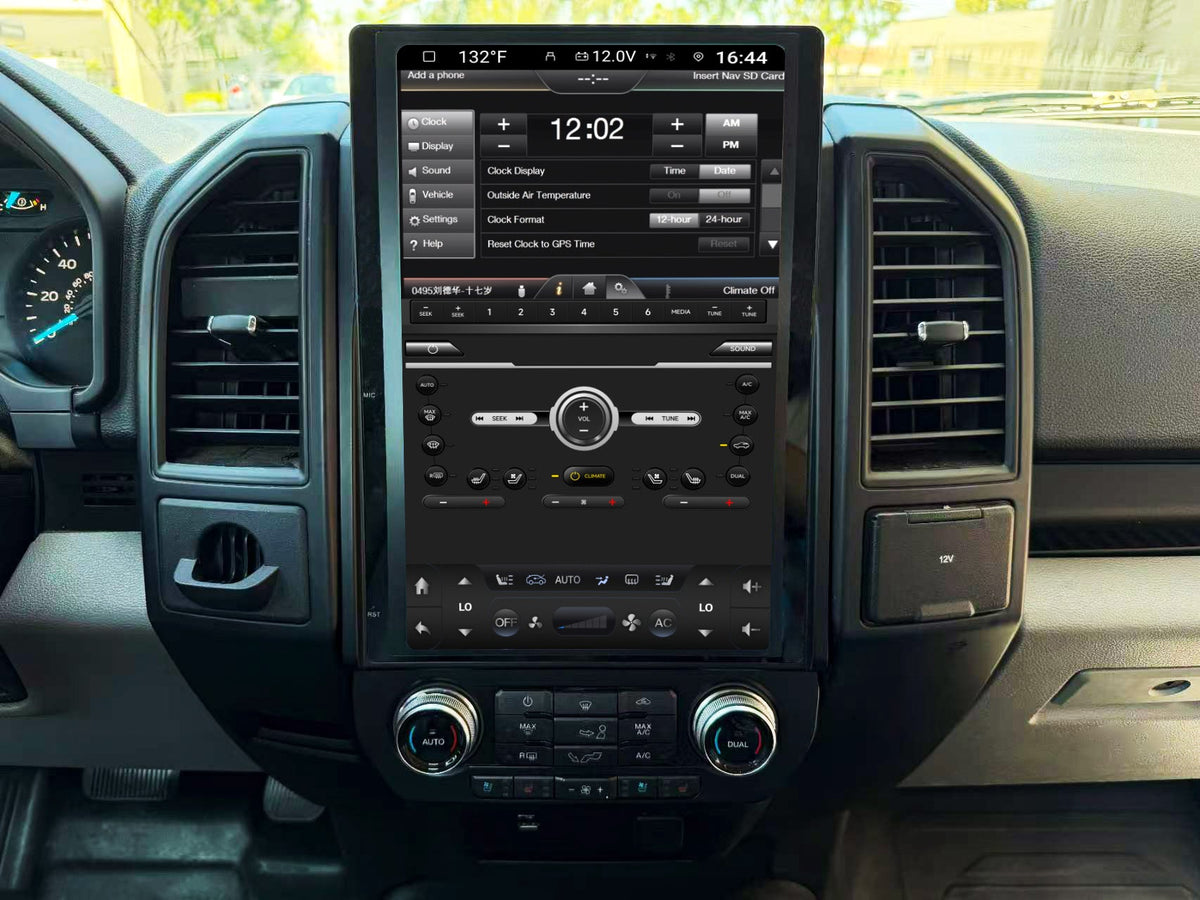 14.5” Android 14 Vertical Screen Navigation Radio for Ford F-150 F-250 F-350 F-450 F-550 2015-2020 Expedition 2018 - 2021