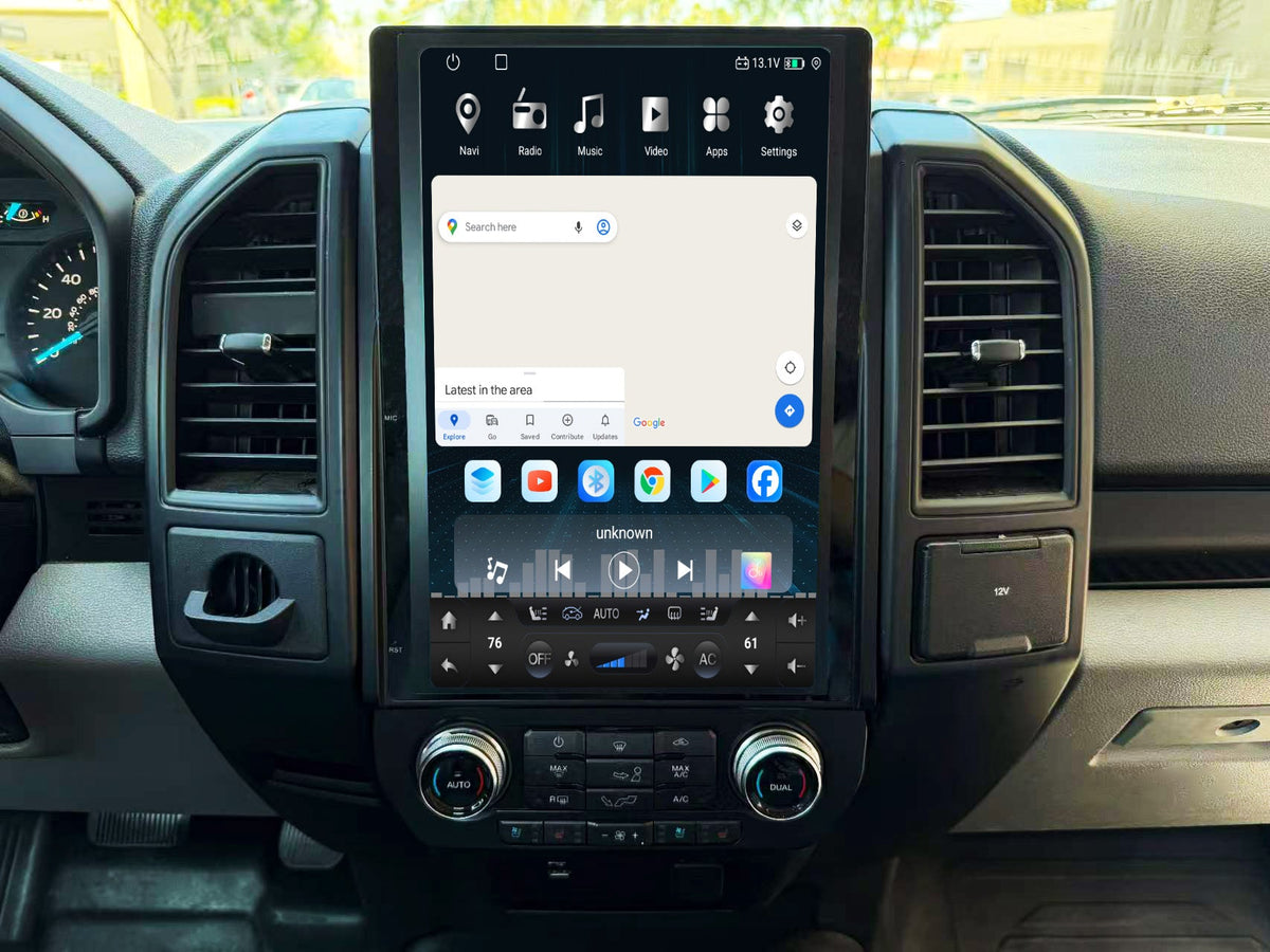 13/14.5/16 inch Android 13/14 Navigation Radio for Ford F-150 F-250 F-350 F-450 F-550 2015-2020