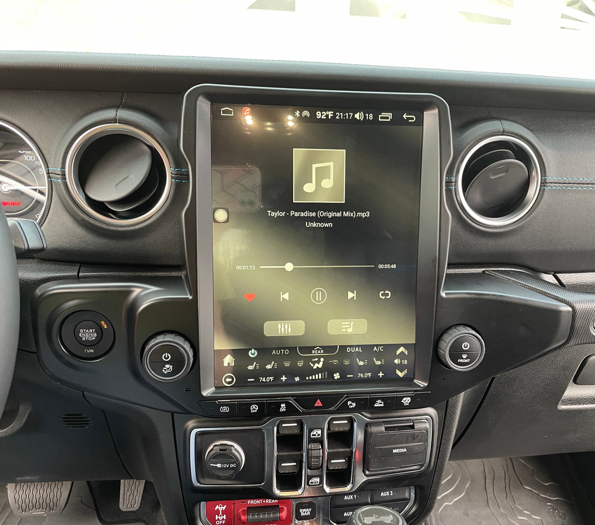 [ Hot-sale ] 12.1” Android 13 Vertical Screen Navigation Radio for Jeep Gladiator 2020 - 2023 | Phoenix Automotive