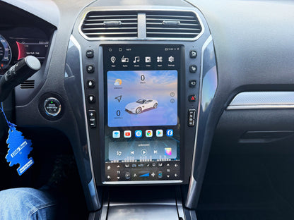 13.6" VERTICAL SCREEN ANDROID 13/14 Fast boot NAVIGATION RADIO FOR FORD EXPLORER 2011-2019