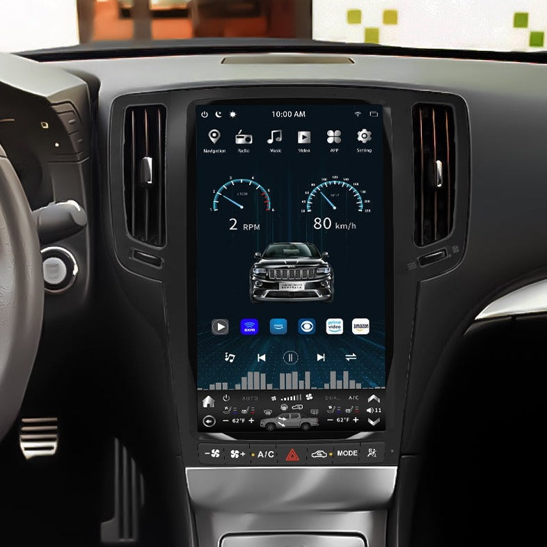 [Open box] 13.6" Vertical Screen Android 12 Fast boot Navigation Receiver for Infiniti G25 G35 G37 Q40 Q60 2007 - 2015