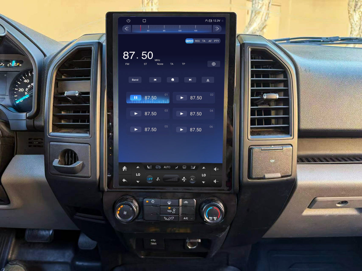 14.5” Android 14 Vertical Screen Navigation Radio for Ford F-150 F-250 F-350 F-450 F-550 2015-2020 Expedition 2018 - 2021