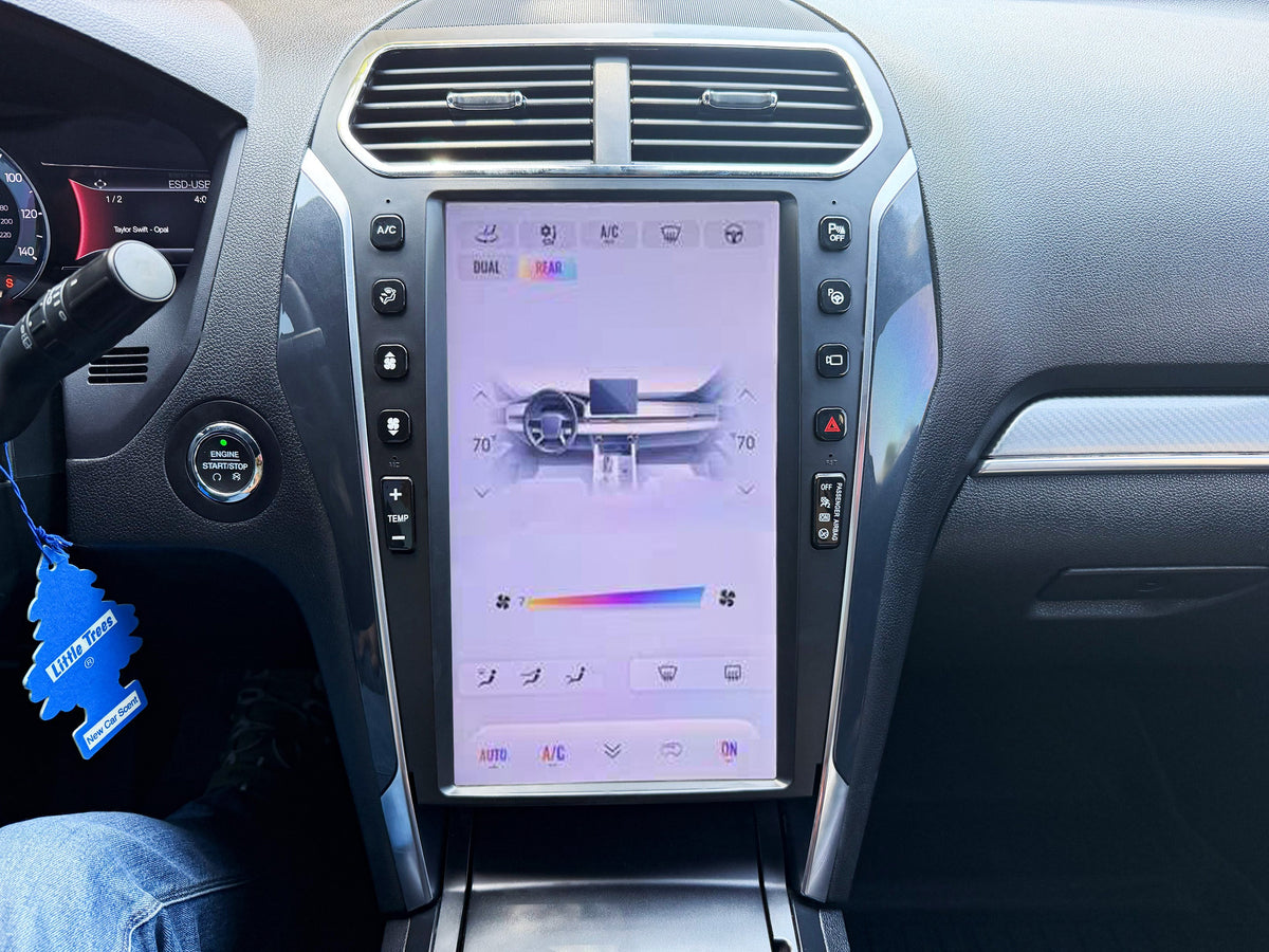 13.6" VERTICAL SCREEN ANDROID 13/14 Fast boot NAVIGATION RADIO FOR FORD EXPLORER 2011-2019