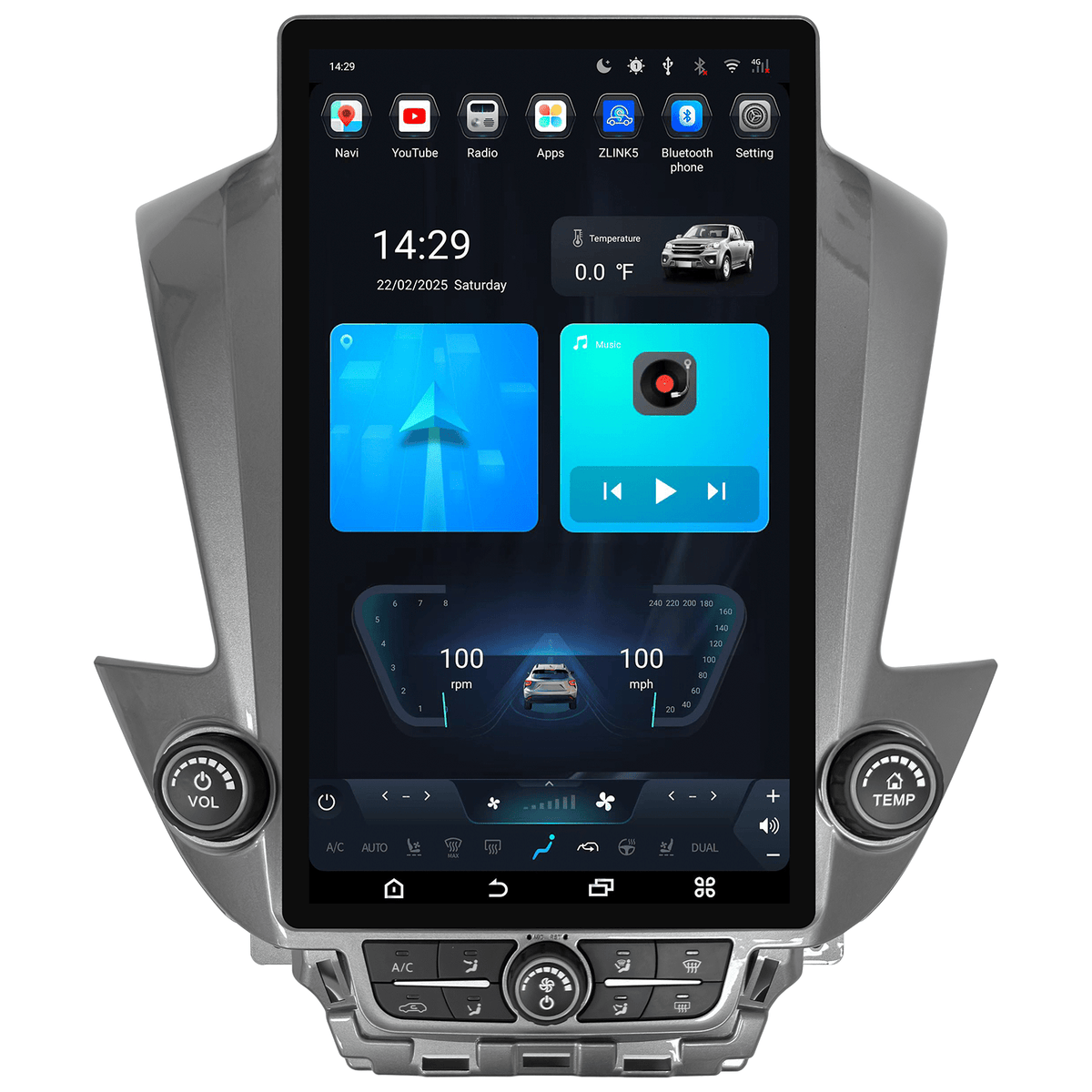 12.1/14.5" 13/14 Fast boot Vertical Screen Navigation Radio for Chevrolet Tahoe Suburban GMC Yukon 2015 - 2020