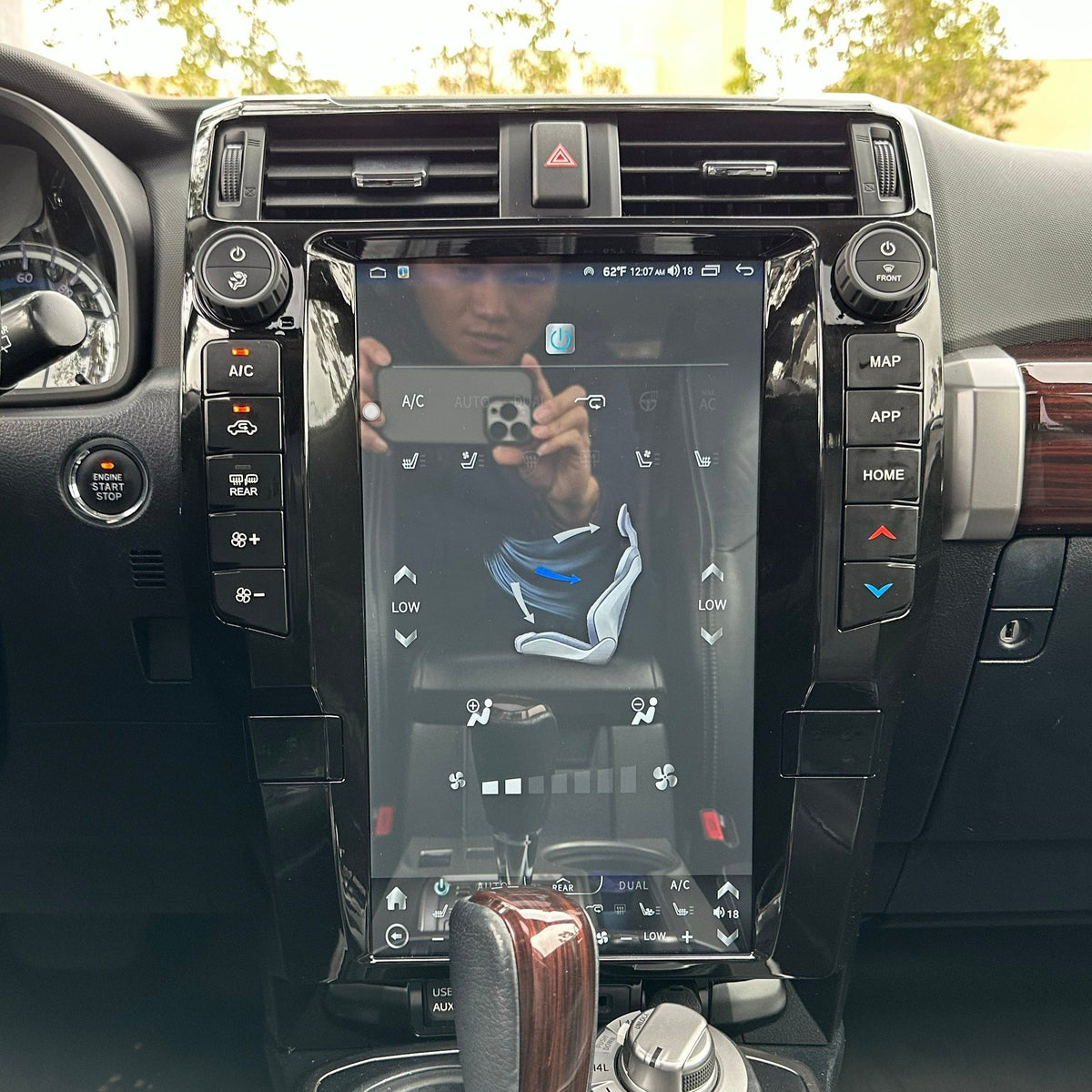 [SC7870/Qualcomm6125] 16" Vertical Screen Android 12/13 fast boot Navi Radio for Toyota 4Runner 2010 - 2023 | Phoenix Automotive