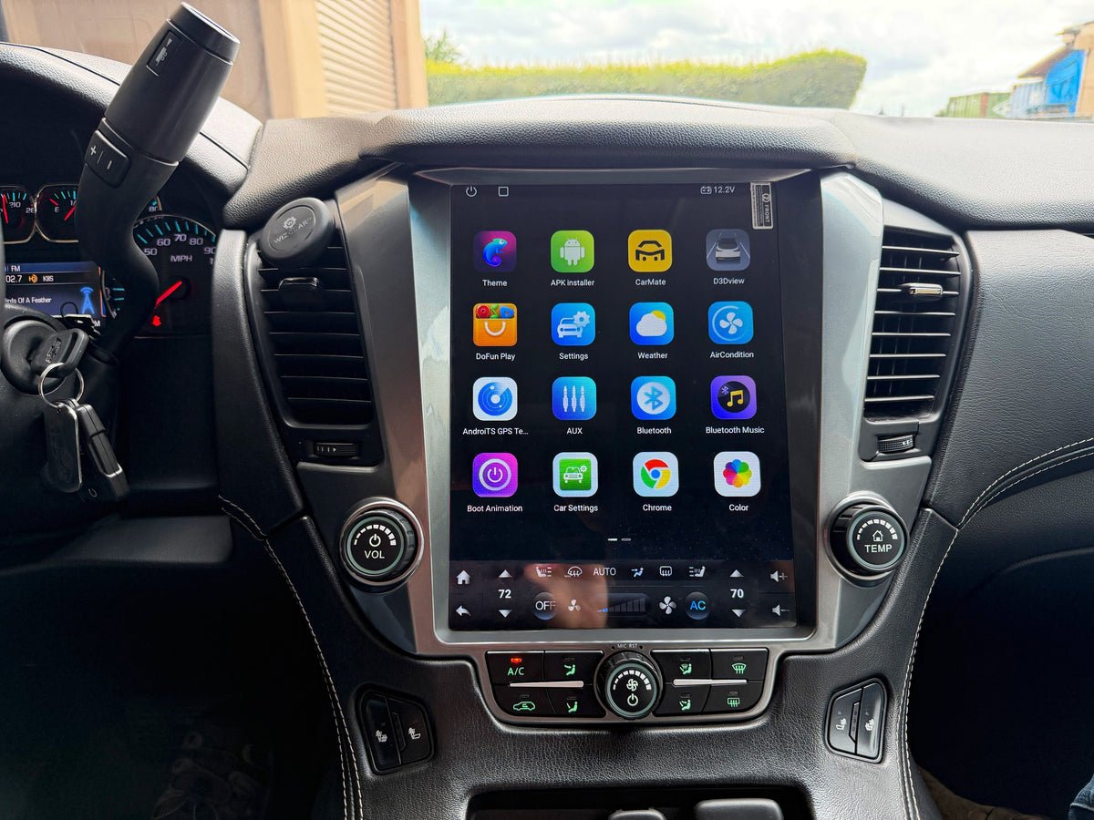 12.1/14.5" 13/14 Fast boot Vertical Screen Navigation Radio for Chevrolet Tahoe Suburban GMC Yukon 2015 - 2020