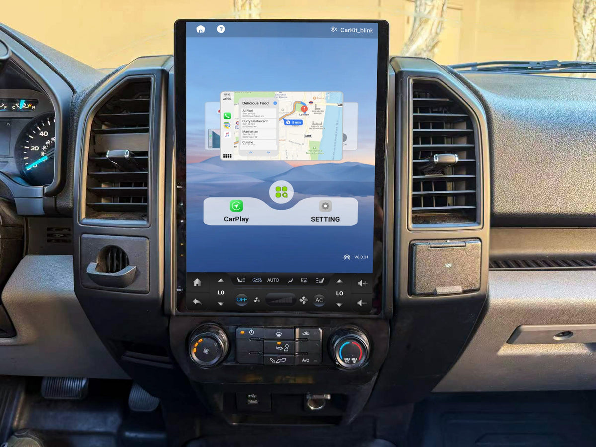 14.5” Android 14 Vertical Screen Navigation Radio for Ford F-150 F-250 F-350 F-450 F-550 2015-2020 Expedition 2018 - 2021