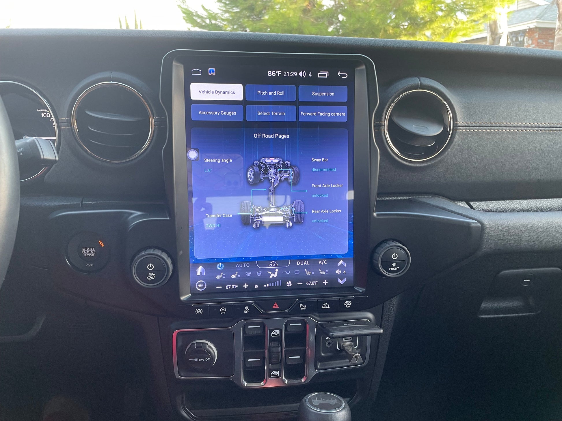 [Open box] 12.1” Android 10 /12/ 13/14 Vertical Screen Navigation Radio for Jeep Wrangler JL 2018 - 2023