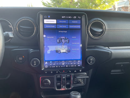 [Open box] 12.1” Android 10 /12/ 13/14 Vertical Screen Navigation Radio for Jeep Wrangler JL 2018 - 2023