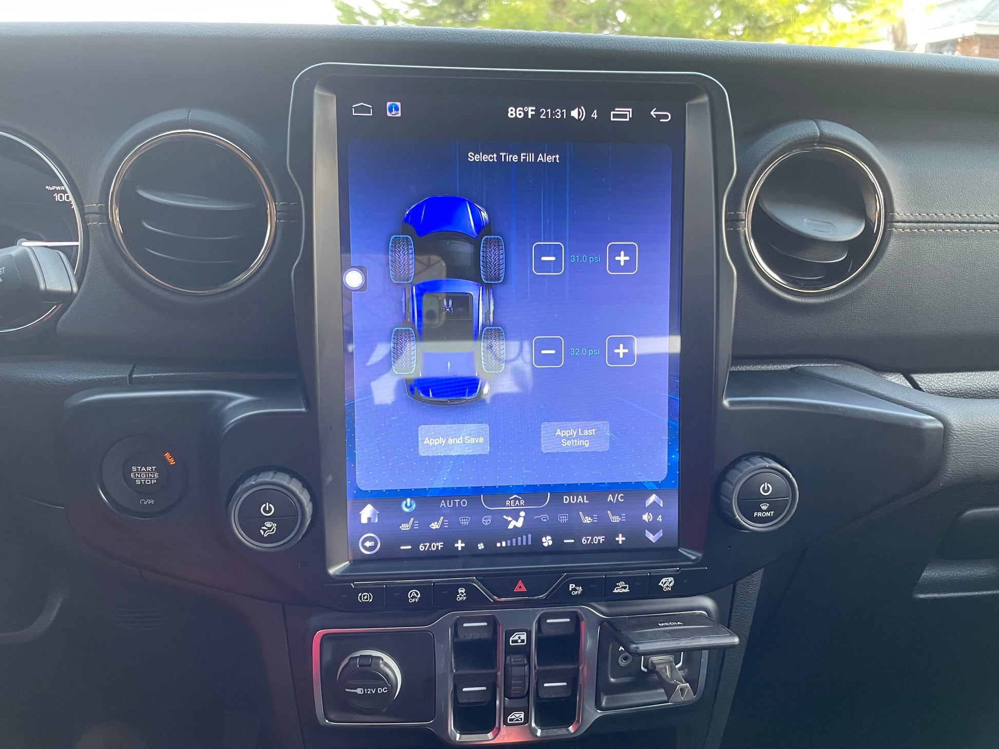 [Open box] 12.1” Android 10 /12/ 13/14 Vertical Screen Navigation Radio for Jeep Wrangler JL 2018 - 2023