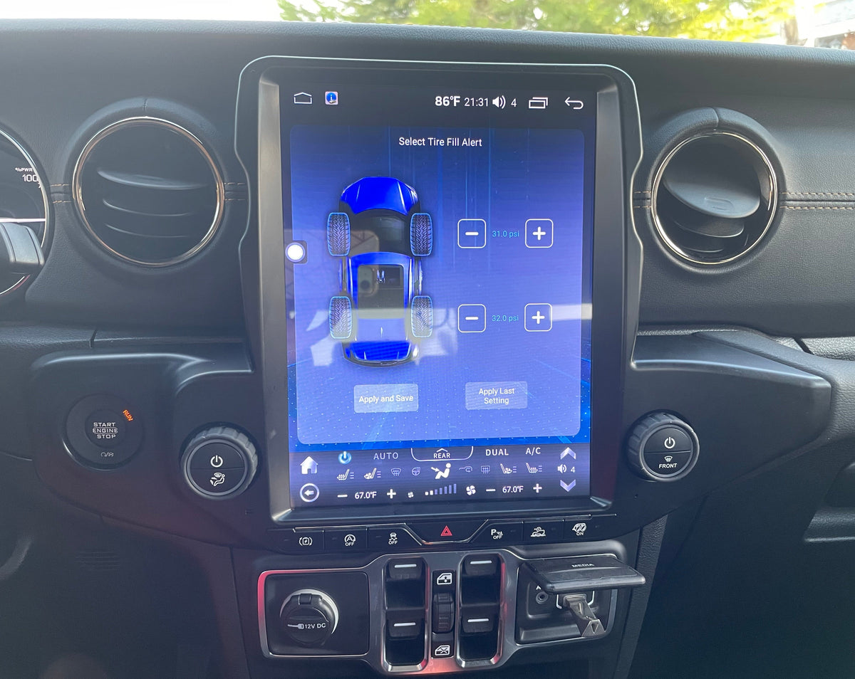 [ Hot-sale ] 12.1” Android 13 Vertical Screen Navigation Radio for Jeep Wrangler JL 2018 - 2023 | Phoenix Automotive