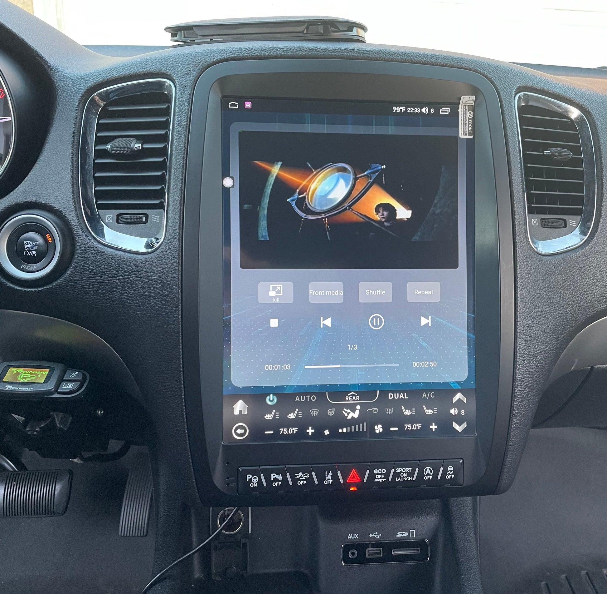 13” Android 12 Vertical Screen Navigation Radio for Dodge Durango 2011 - 2020