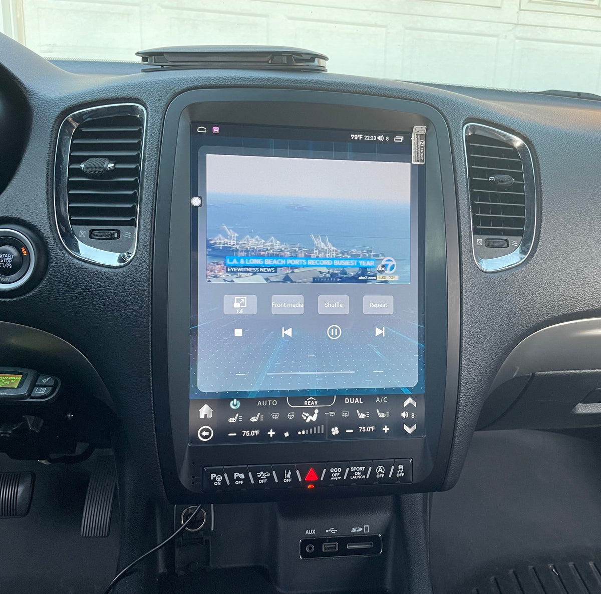 13” Android 12 Vertical Screen Navigation Radio for Dodge Durango 2011 - 2020 | Phoenix Automotive