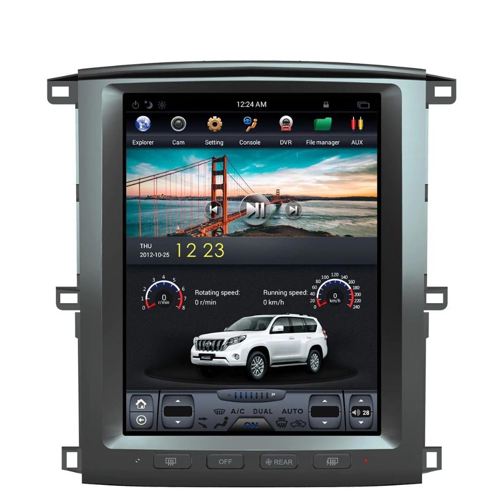 [Open box] 12.1" Vertical Screen Android Navi Radio for Toyota Land Cruiser LC100 2002 - 2007