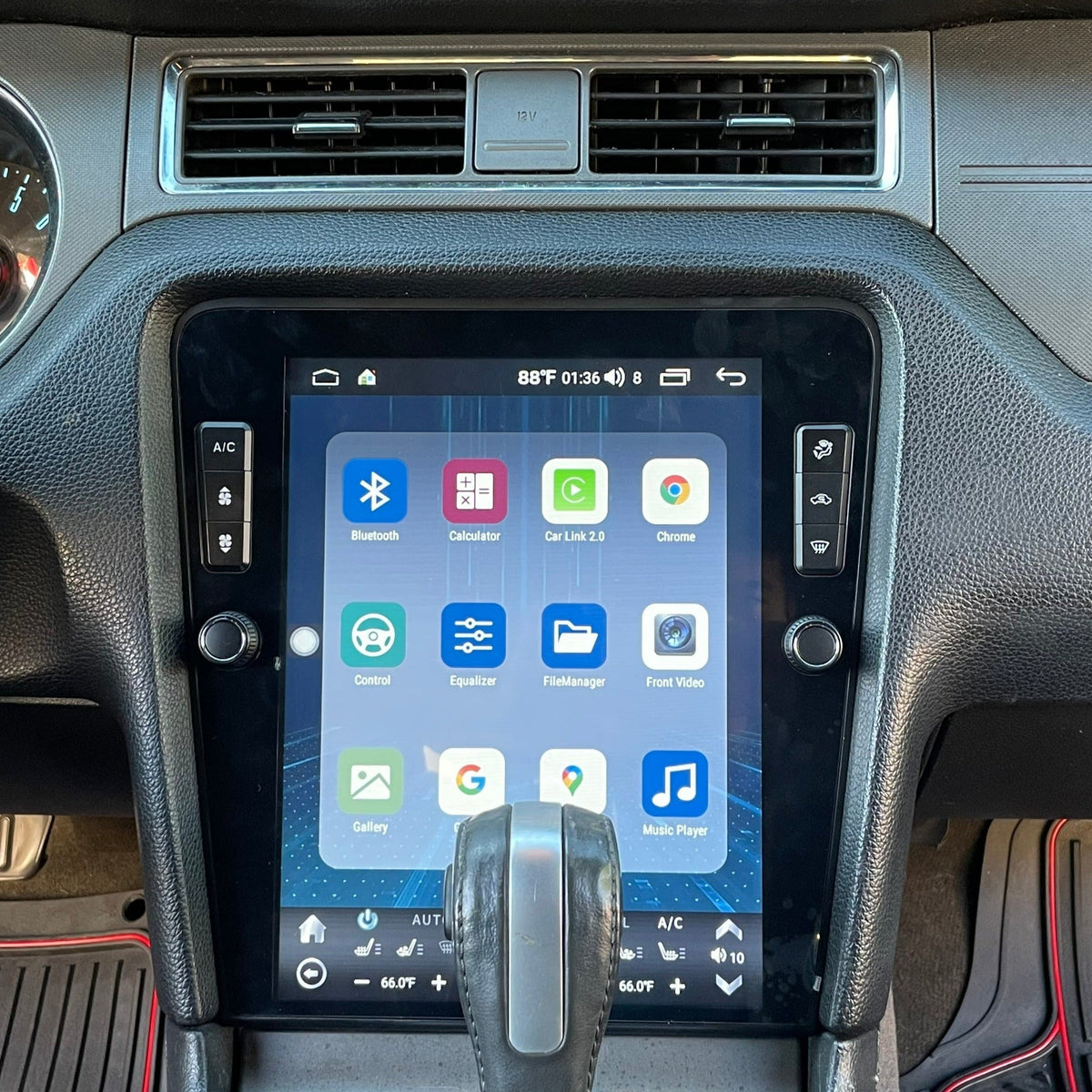 12.1" Vertical Screen Android 10/13 Fast boot Navigation Radio for Ford Mustang 2010 - 2014 | Phoenix Automotive