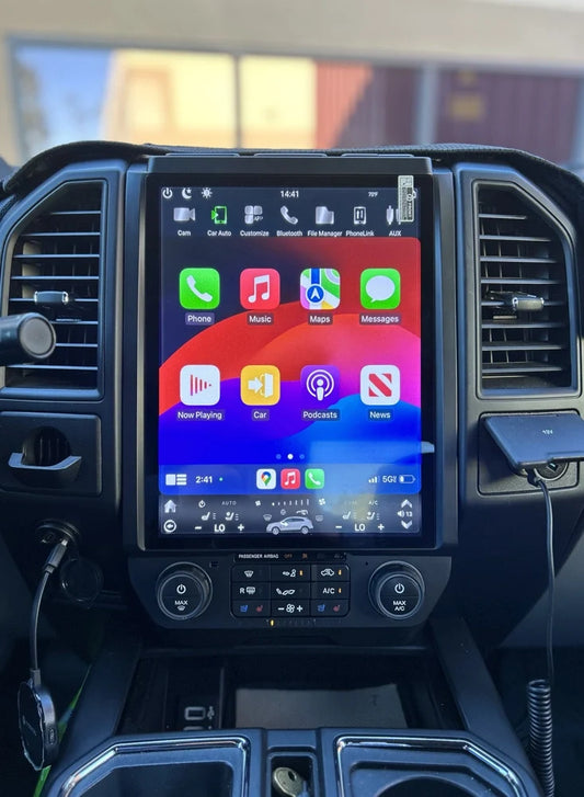 interior screen on a car