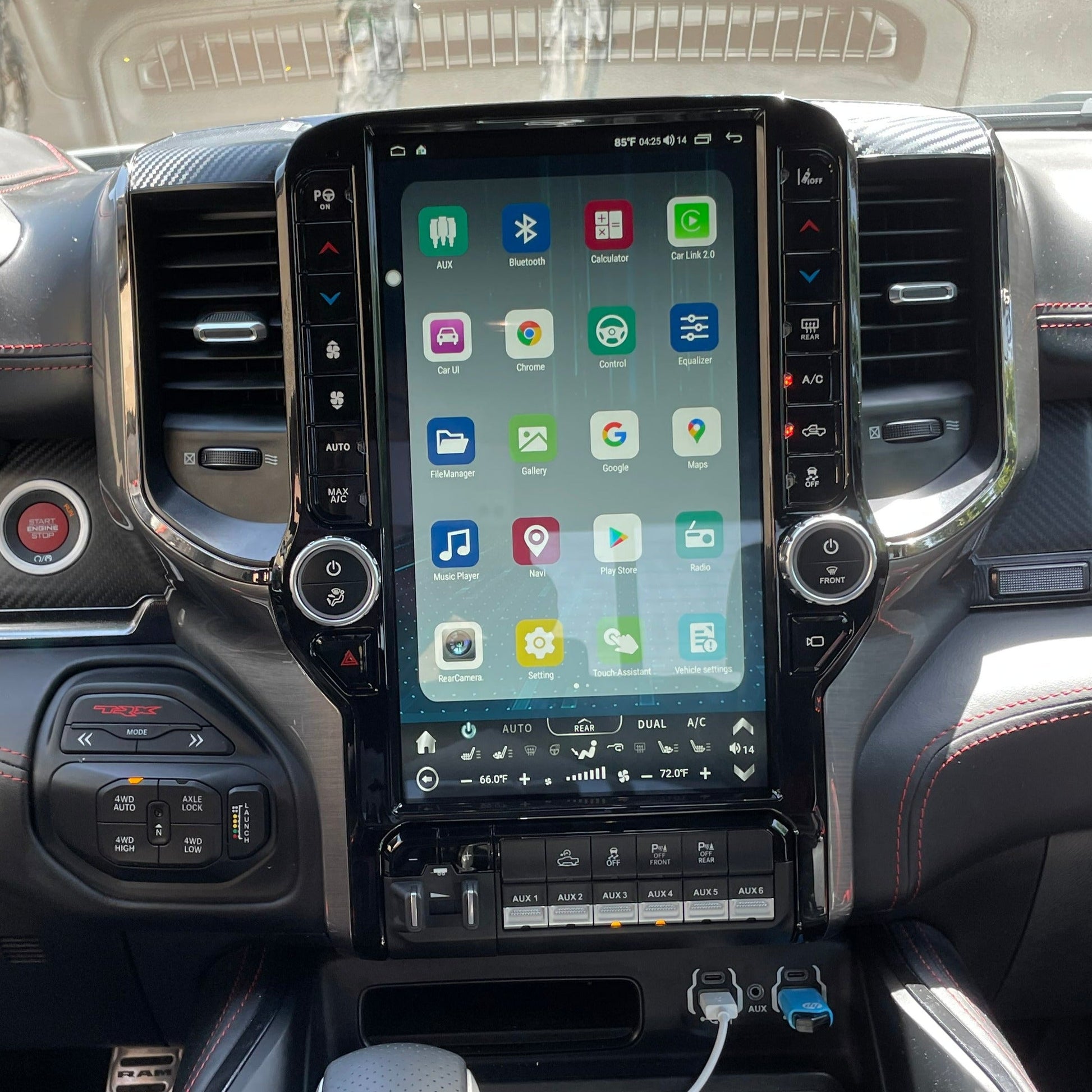 13.6” Android 13 Vertical Screen Navigation Radio for Dodge Ram 2019- 2024