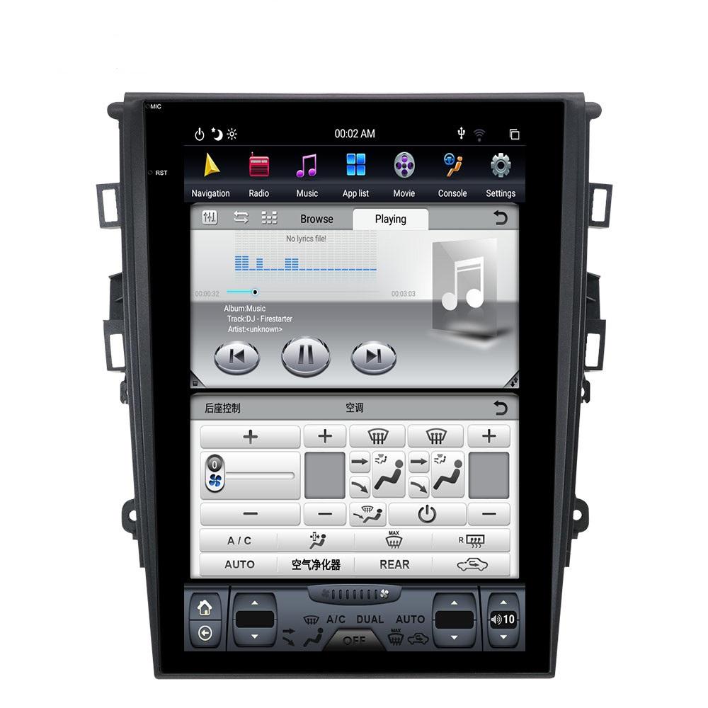 Open box[ PX6 Six-core ] 12.1" Vertical Screen Android 8.1 Fast boot Navigation Radio for Ford Fusion Mondeo 2013 - 2019