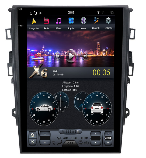 Open box[ PX6 Six-core ] 12.1" Vertical Screen Android 8.1 Fast boot Navigation Radio for Ford Fusion Mondeo 2013 - 2019
