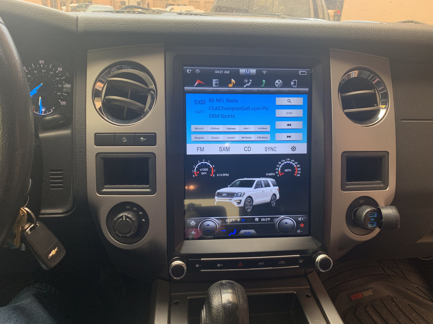 [Open box] [ PX6 six-core ] 12.1" Vertical Screen Android 9 Fast boot Navi Radio for Ford Expedition 2015 2016 2017