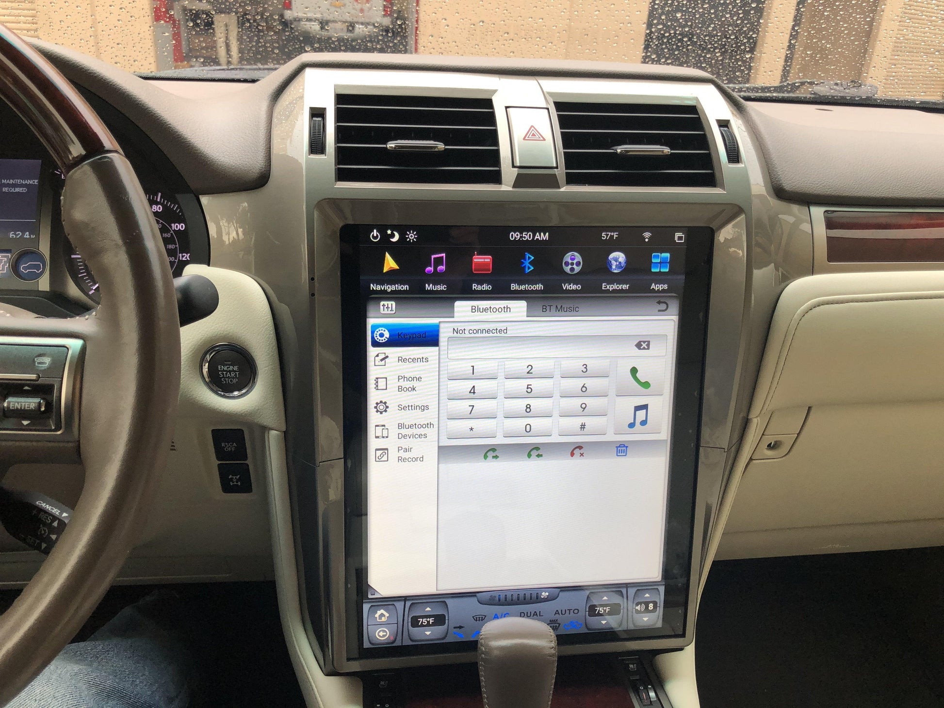 [Open-box] [PX6 Six-core] 15" Android 9.0 Fast boot Navigation Radio for Lexus GX 400/460 2010 - 2018