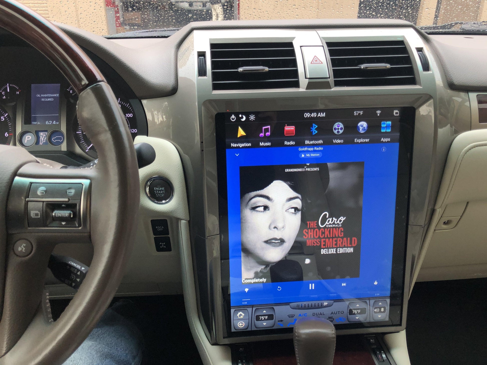 [Open-box] [PX6 Six-core] 15" Android 9.0 Fast boot Navigation Radio for Lexus GX 400/460 2010 - 2018