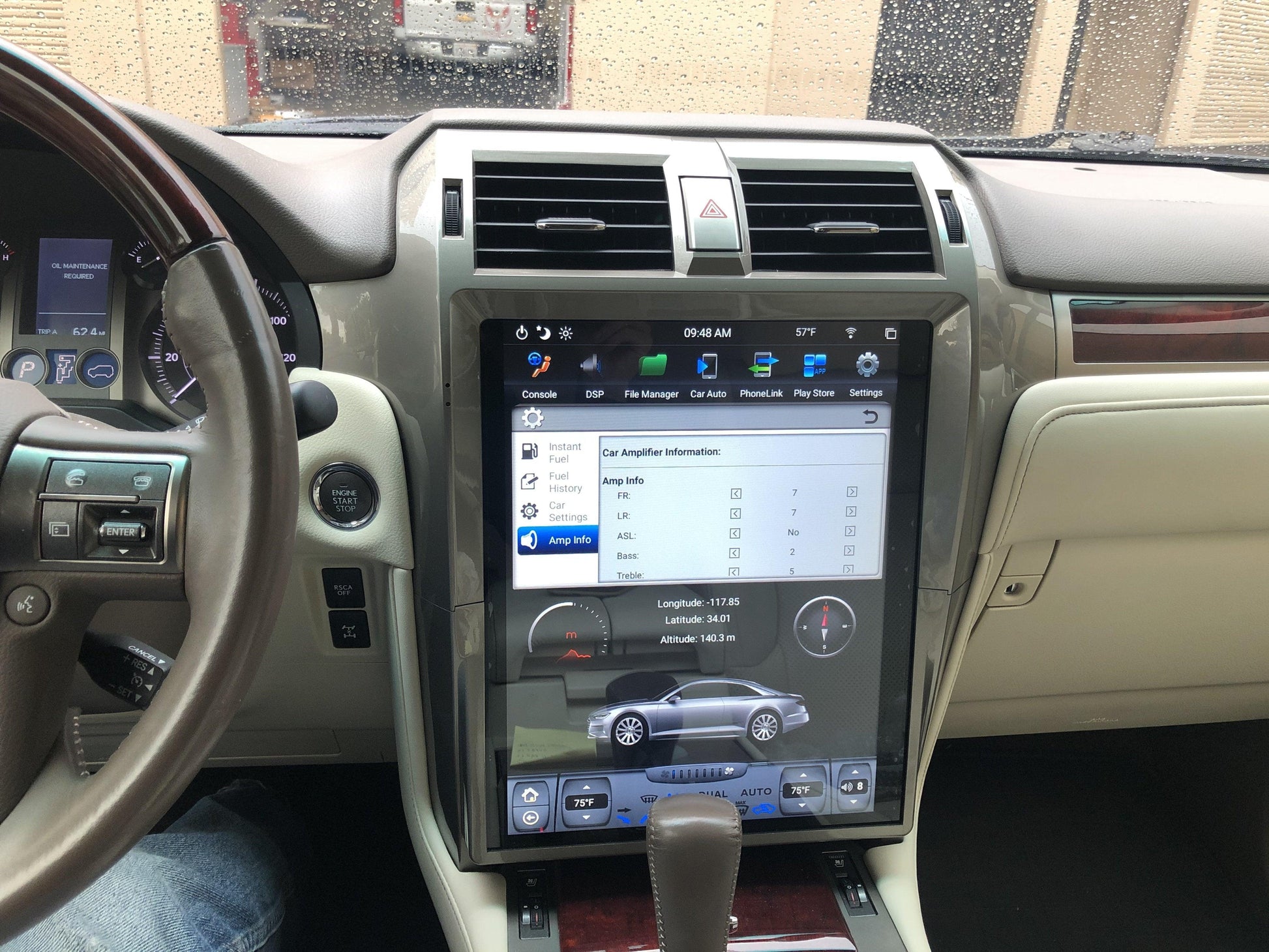 [Open-box] [PX6 Six-core] 15" Android 9.0 Fast boot Navigation Radio for Lexus GX 400/460 2010 - 2018