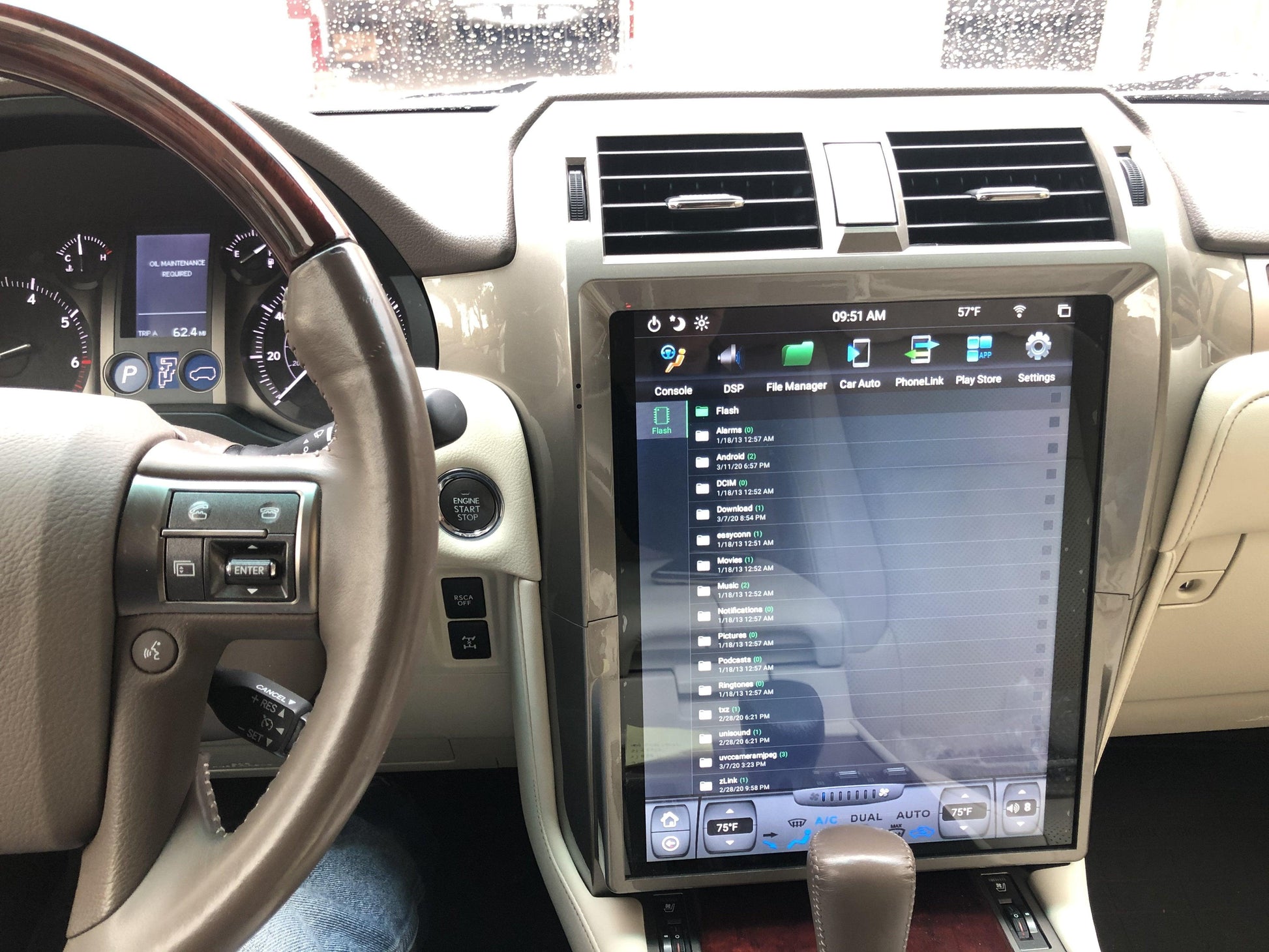 [Open-box] [PX6 Six-core] 15" Android 9.0 Fast boot Navigation Radio for Lexus GX 400/460 2010 - 2018