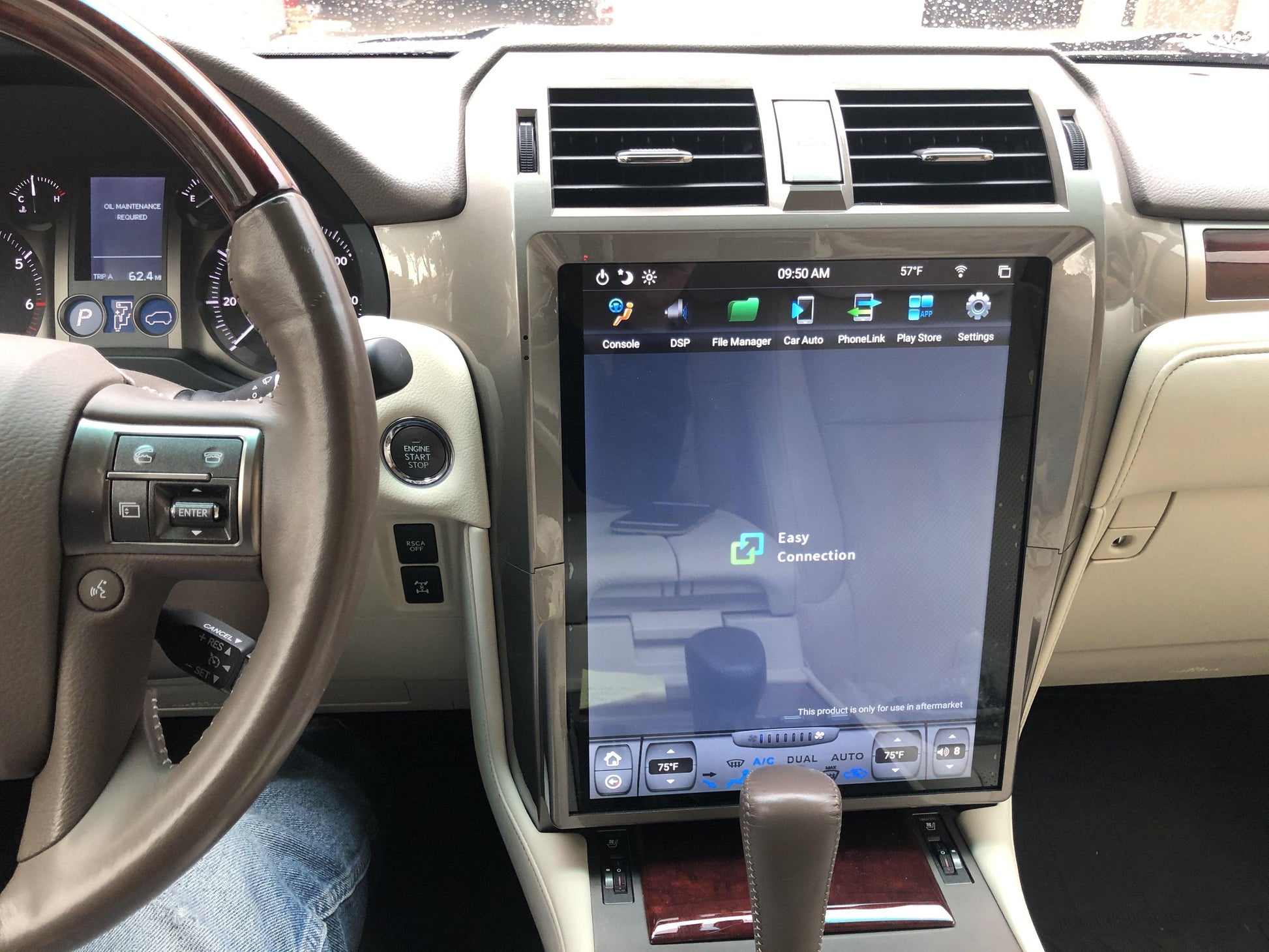 [Open-box] [PX6 Six-core] 15" Android 9.0 Fast boot Navigation Radio for Lexus GX 400/460 2010 - 2018