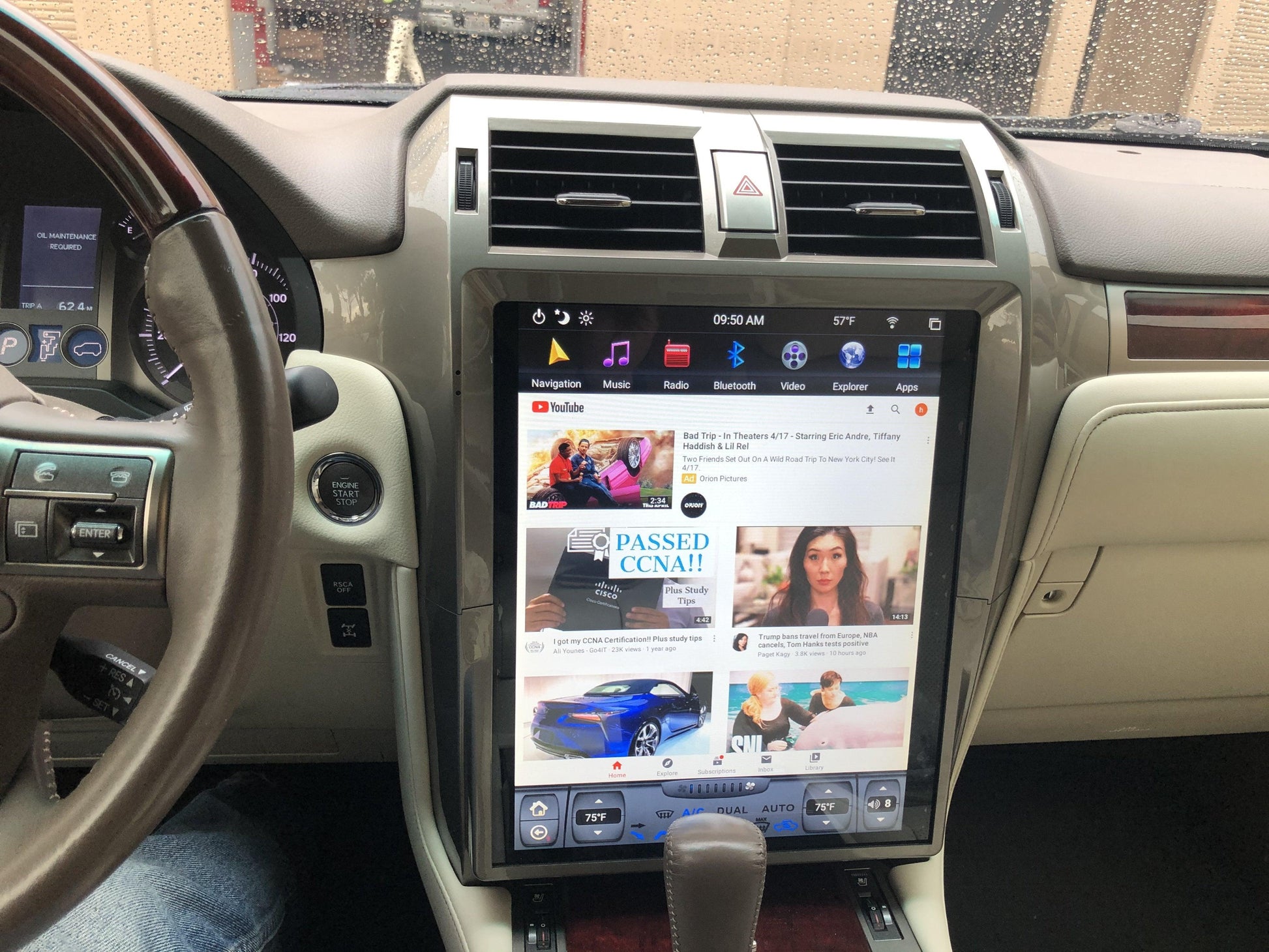 [Open-box] [PX6 Six-core] 15" Android 9.0 Fast boot Navigation Radio for Lexus GX 400/460 2010 - 2018