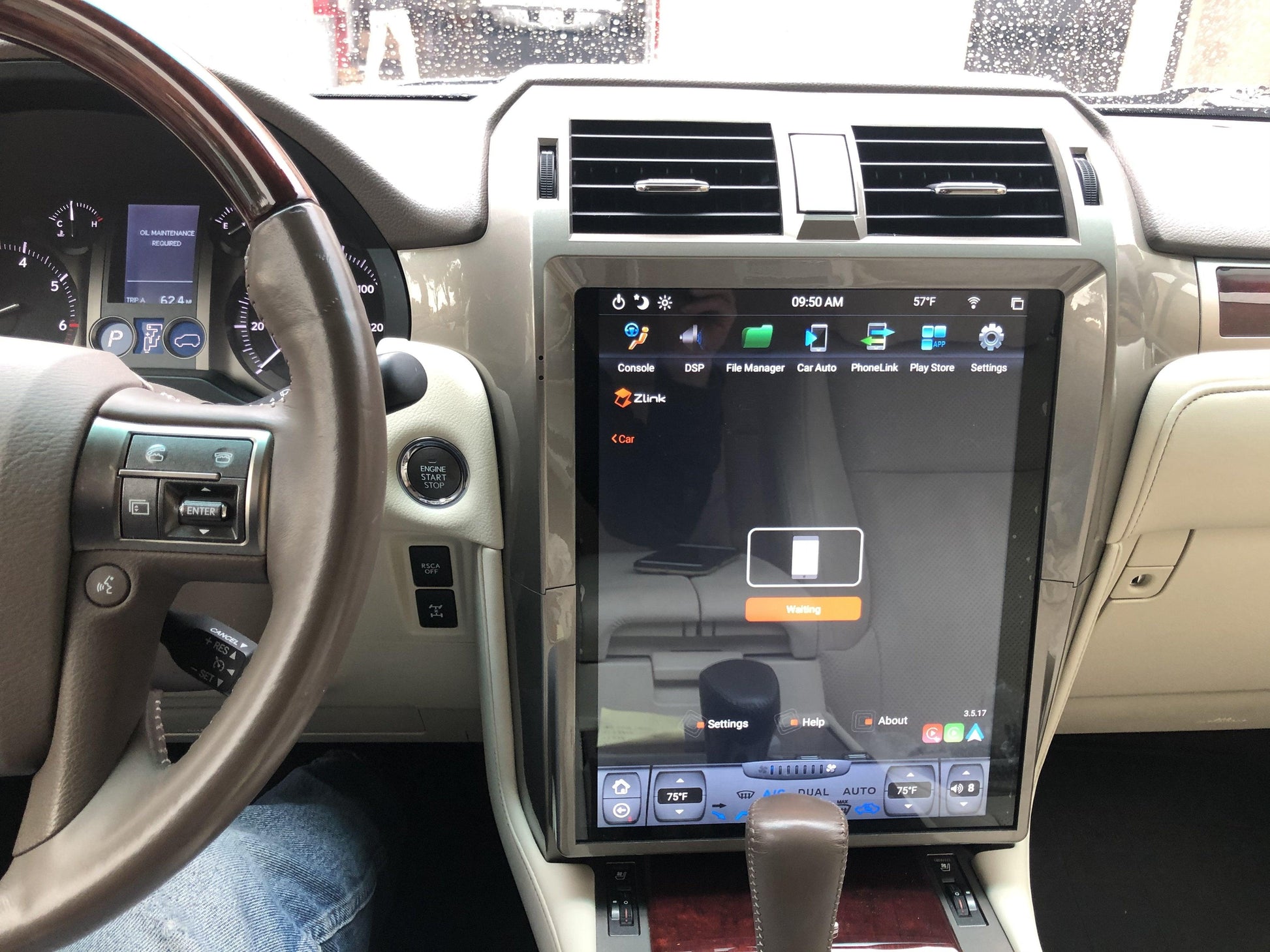 [Open-box] [PX6 Six-core] 15" Android 9.0 Fast boot Navigation Radio for Lexus GX 400/460 2010 - 2018