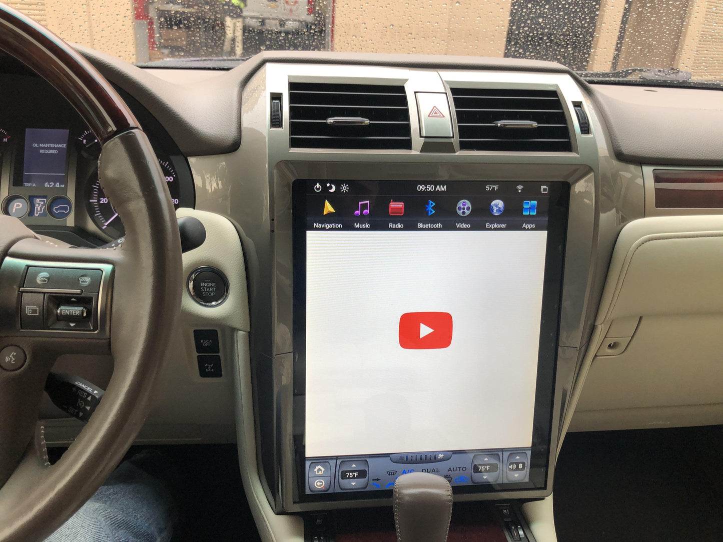 [Open-box] [PX6 Six-core] 15" Android 9.0 Fast boot Navigation Radio for Lexus GX 400/460 2010 - 2018