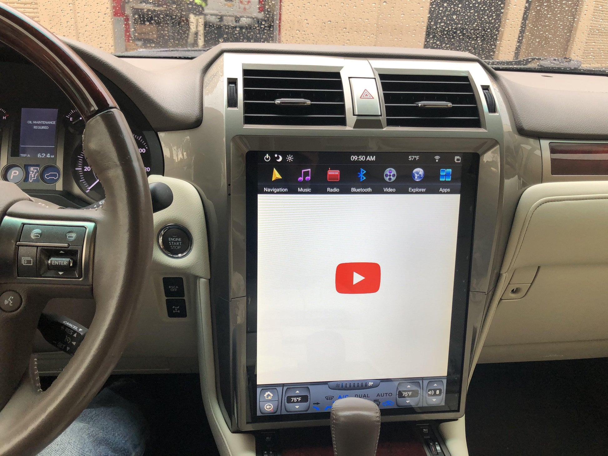 [Open-box] [PX6 Six-core] 15" Android 9.0 Fast boot Navigation Radio for Lexus GX 400/460 2010 - 2018