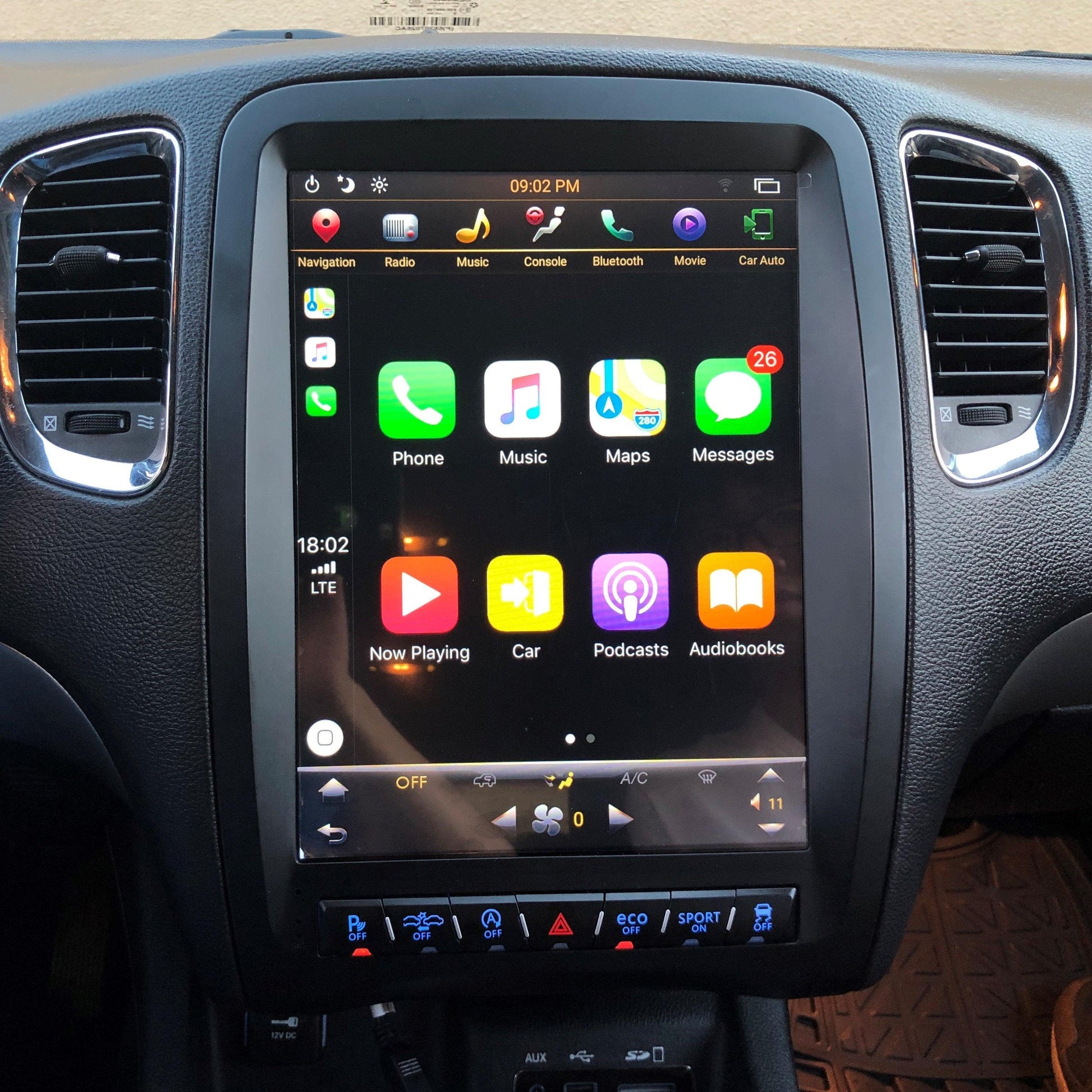 Open box [ PX6 Six-core ] 12.1” Android 9 fast boot Vertical Screen Navigation Radio for Dodge Durango 2011 - 2020