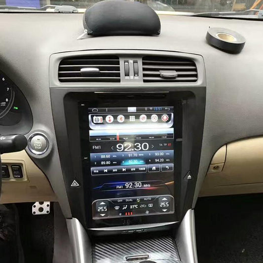 Open Box 10.4" Metal Trim Vertical Screen Android Navigation Radio for Lexus IS 250 IS 300 IS 350 2005 - 2012