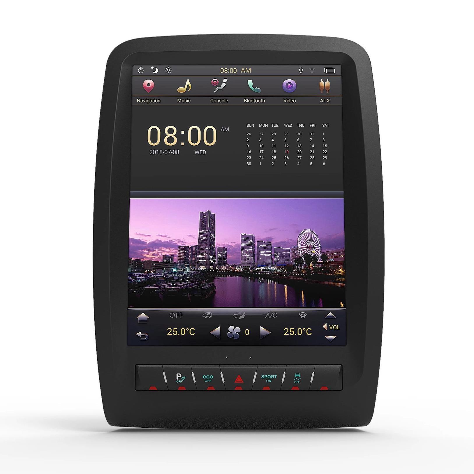 Open box [ PX6 Six-core ] 12.1” Android 8 Vertical Screen Navigation Radio for Dodge Durango 2011 - 2020