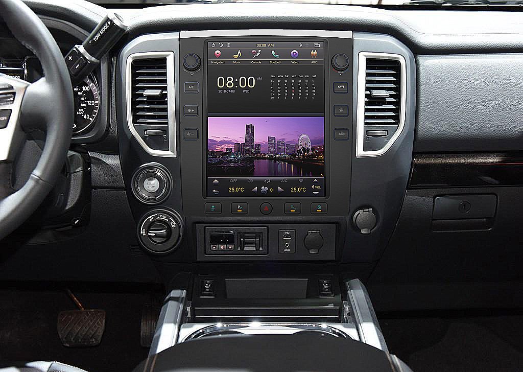 [ open box ] 12.1” Android 9.0 Six-core Vertical Screen Navigation Radio for Nissan Titan 2016 - 2019