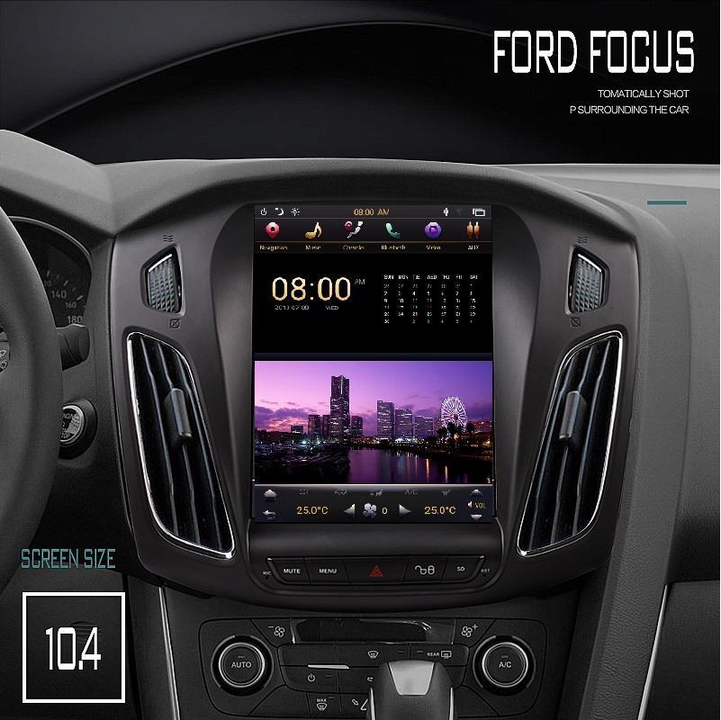 Open Box [ PX6 SIX-CORE ]10.4" Vertical screen Android 9 Fast boot Navigation radio for Ford Focus 2011-2018